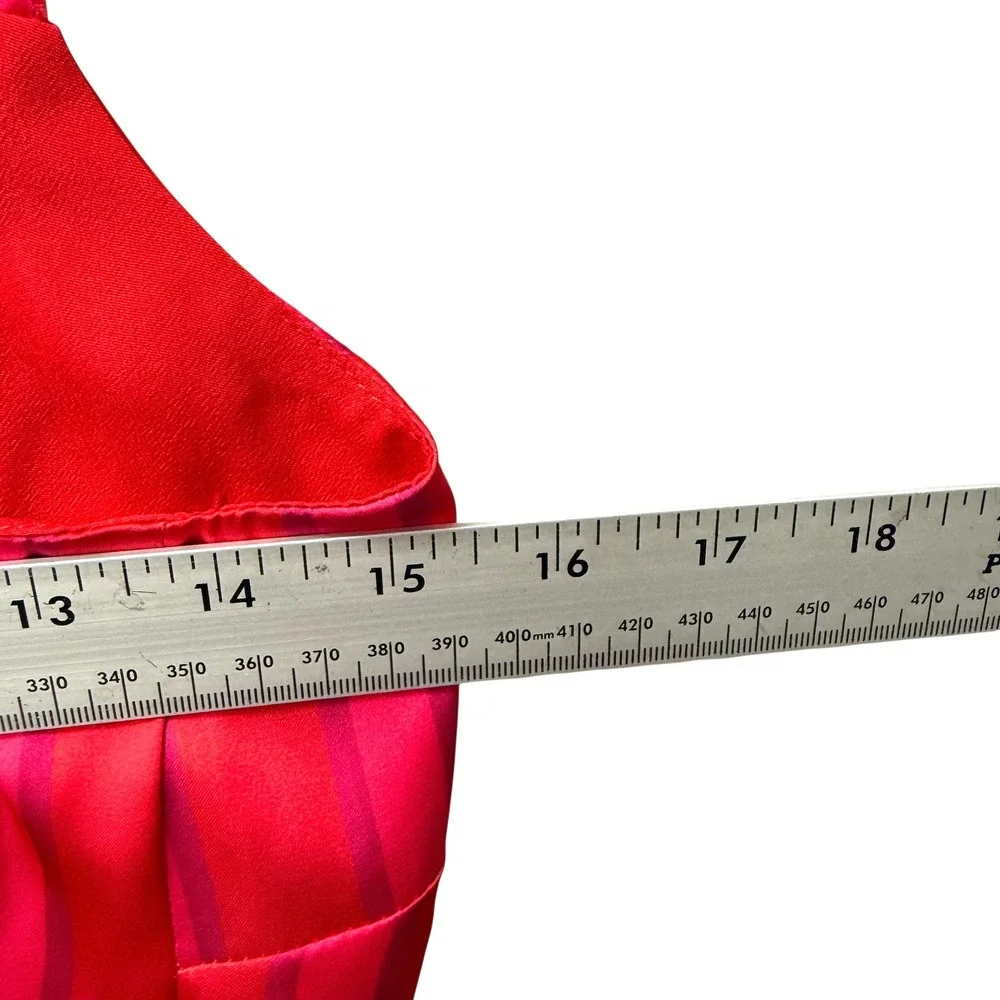 Lovers‎ + Friends Red Pink Striped Bodysuit and Wide Leg Pants Set XS XXS